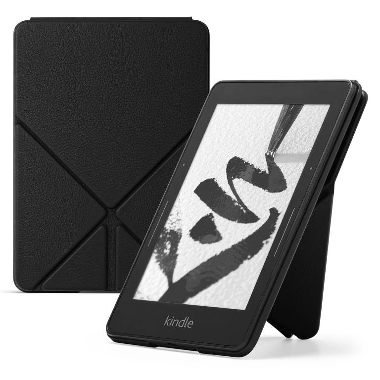 Skórzane etui Origami dla Kindle Voyage (7th Generation) - czarne