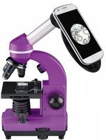 Mikroskop uczniowski Bresser Biolux SEL, 40x-1600x, Fioletowy