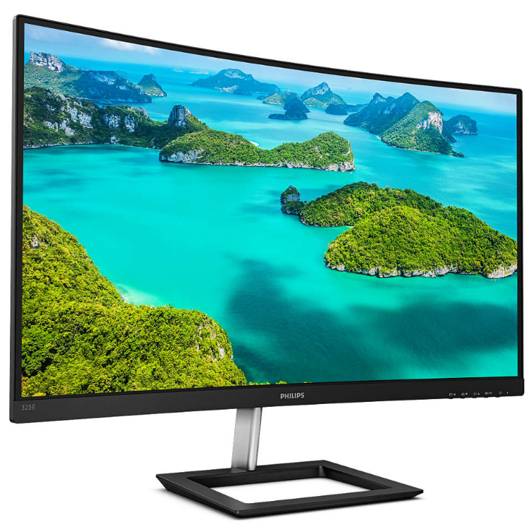 Monitor Philips 31,5'' 325E1C/00 / Curved / LED / VA / WQHD / HDMI / VGA / DP / Czarny