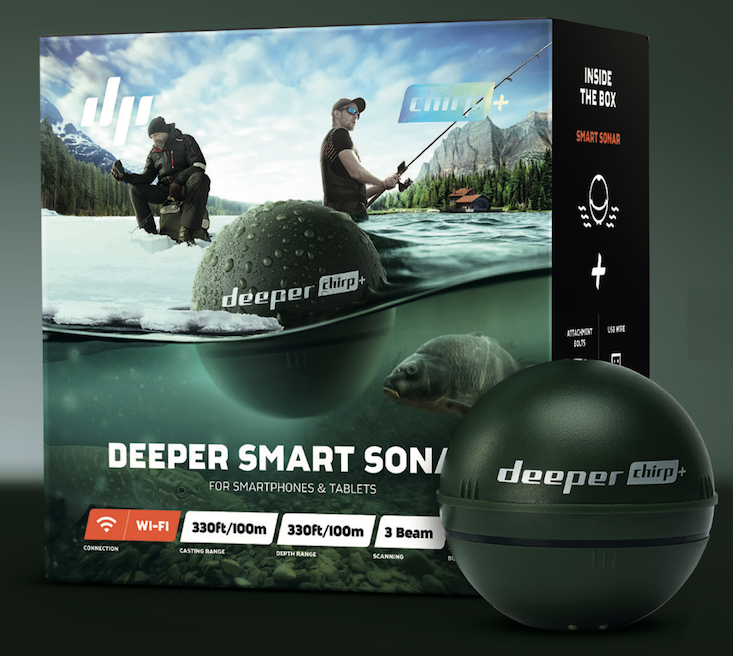 WYNAJEM na 7 dni- Deeper Smart Sonar CHIRP PLUS Echosonda (GPS i Wi-Fi)