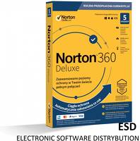 Norton ESD 360 DELUXE 2023 PL / 5 stanowisk na 12 m-c + 50GB 