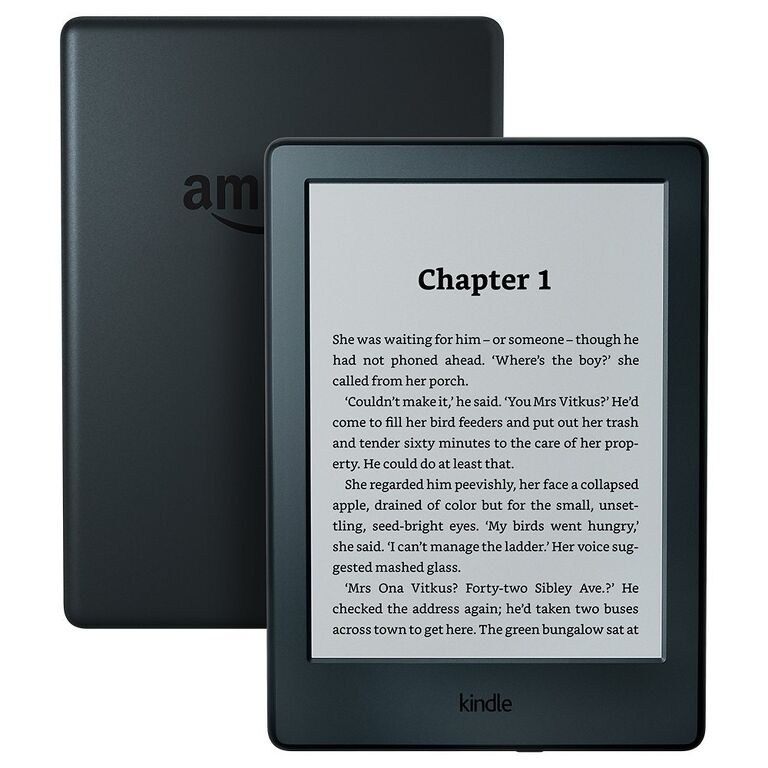 Outlet - Czytnik Kindle z ekranem dotykowym o przekątnej 6", Wi-Fi, (wersja bez reklam), kolor czarny