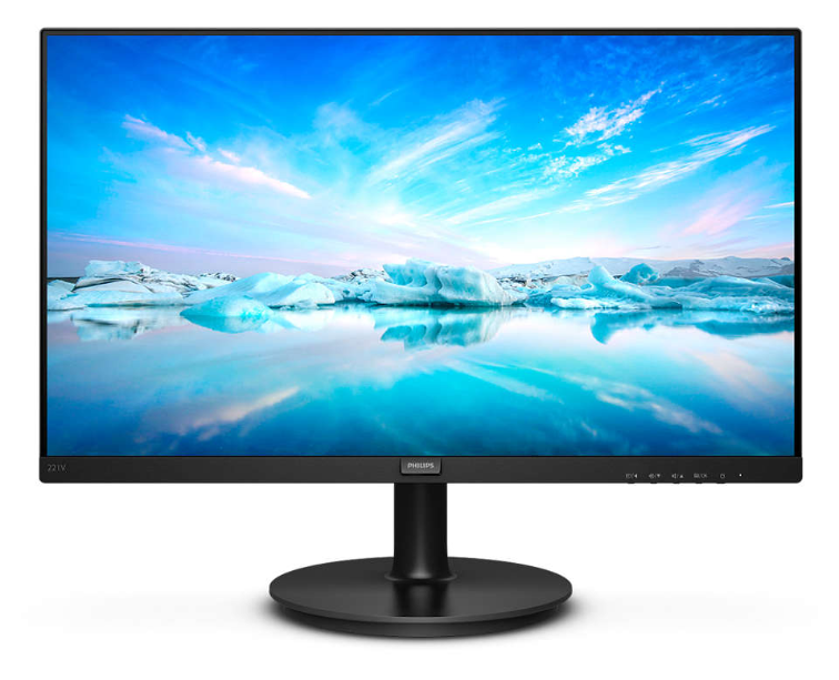 Monitor Philips 21,5'' 221V8A/00 / LED / HDMI / VGA / Czarny