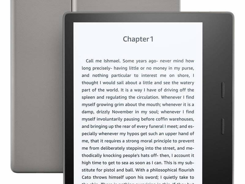 Czytnik Kindle Oasis 2, wodoodporny IPX8, 7" 300 PPI z WiFi -  w sam raz na wakacje!